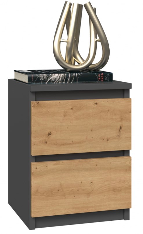 Szafka nocna M2 30x30xH40 antracyt/artisan – zdjęcie produktu