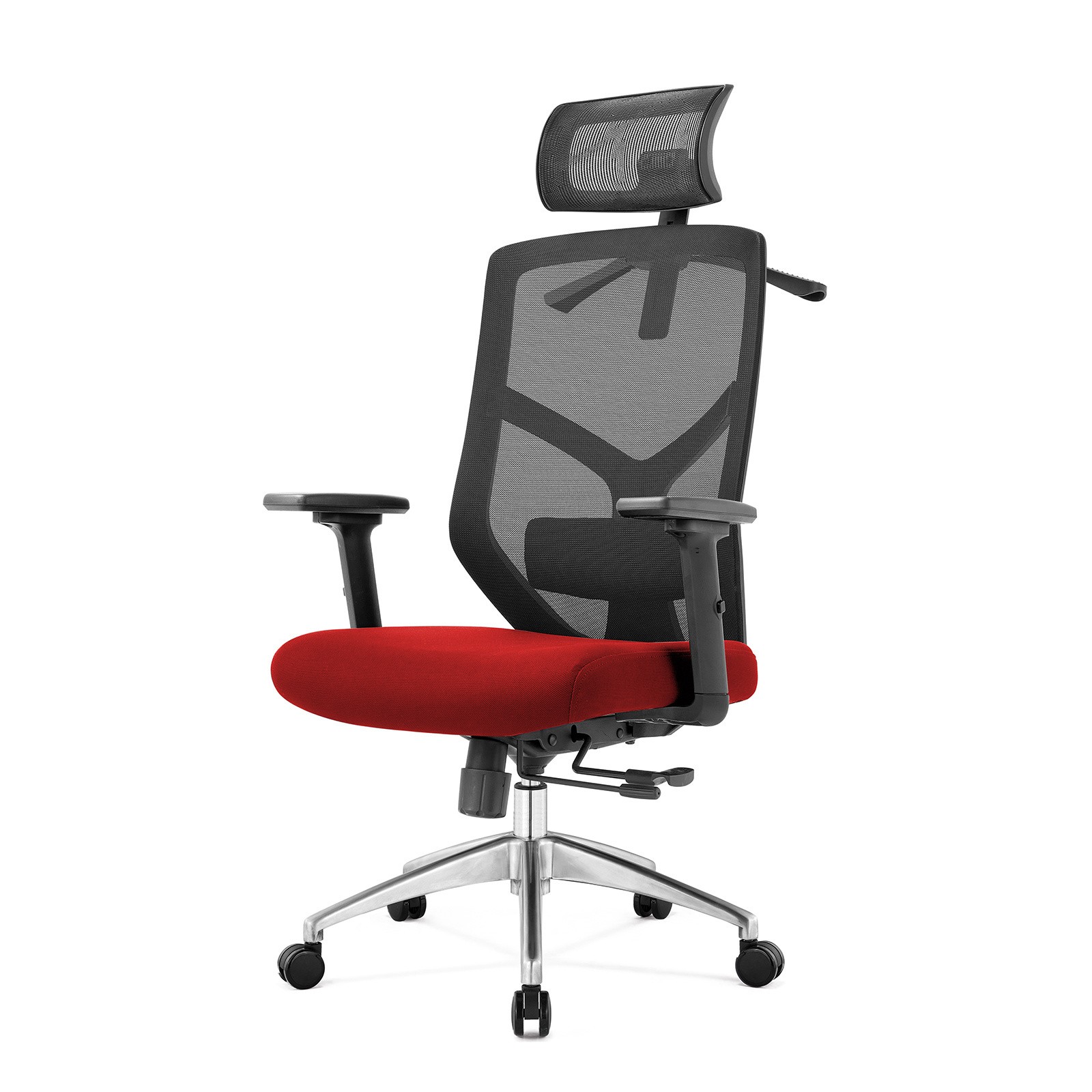 Fotel biurowy ergonomiczny Rosa czerwony ANGEL – zdjęcie 1